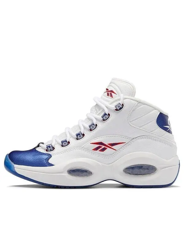 Кроссовки question mid 'blue toe' 2022 Reebok — изображение 1 из 4, белый/синий