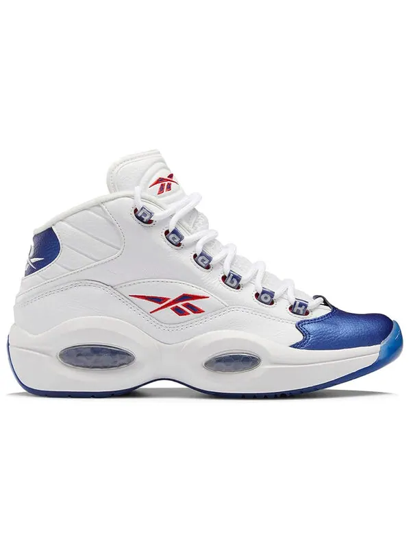 Кроссовки question mid 'blue toe' 2022 Reebok — изображение 2 из 4, белый/синий