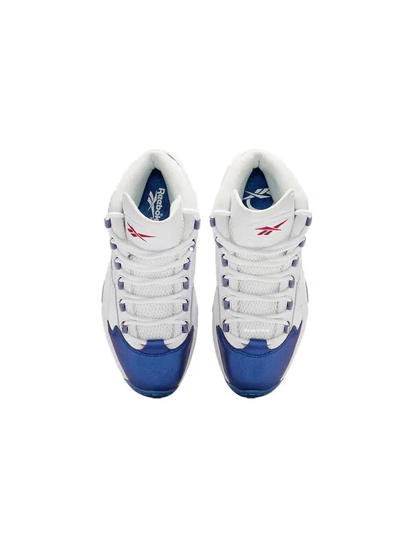 Кроссовки question mid 'blue toe' 2022 Reebok — изображение 4 из 4, белый/синий