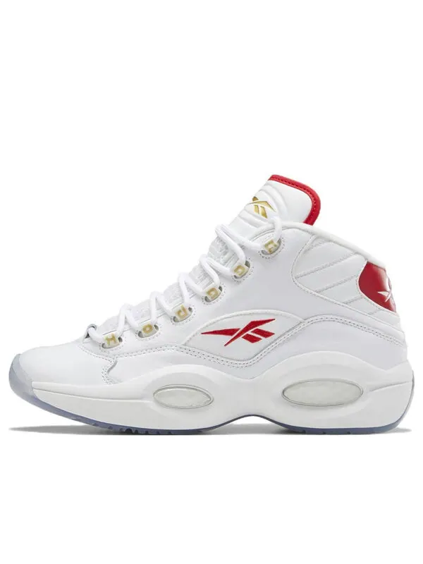Кроссовки question mid 'dr. j' Reebok — изображение 1 из 4, белый/белый/красный