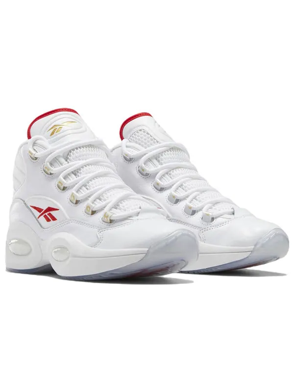 Кроссовки question mid 'dr. j' Reebok — изображение 3 из 4, белый/белый/красный