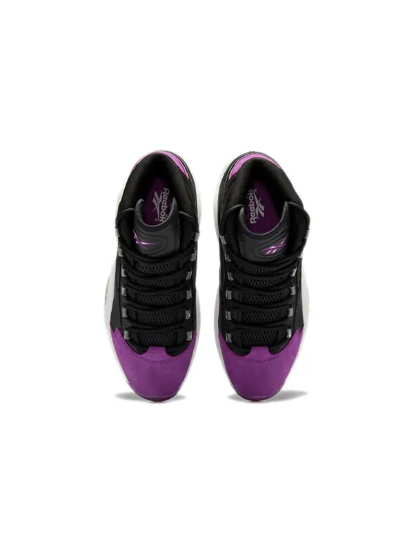 Кроссовки question mid 'black aubergine' Reebok — изображение 4 из 4, черный/фиолетовый