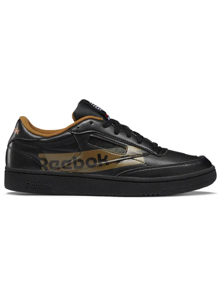 Кеды Reebok Unisex Club C Sneakers Black — изображение 2 из 5, черный