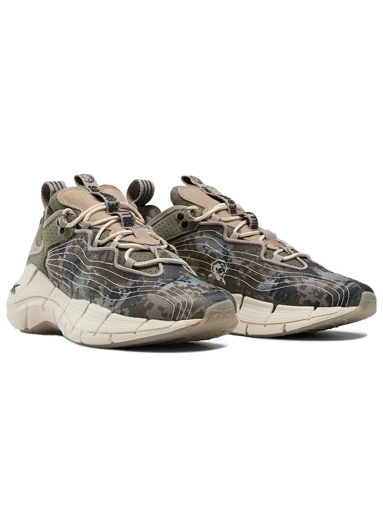 Беговые кроссовки Reebok Billionaire Boys Club x Zig Kinetica 2 'Digi-Camo' — изображение 3 из 6, зеленый
