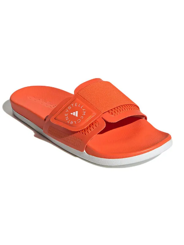 Тапочки stella mccartney x slide 'semi impact orange' Adidas — изображение 3 из 4, оранжевый