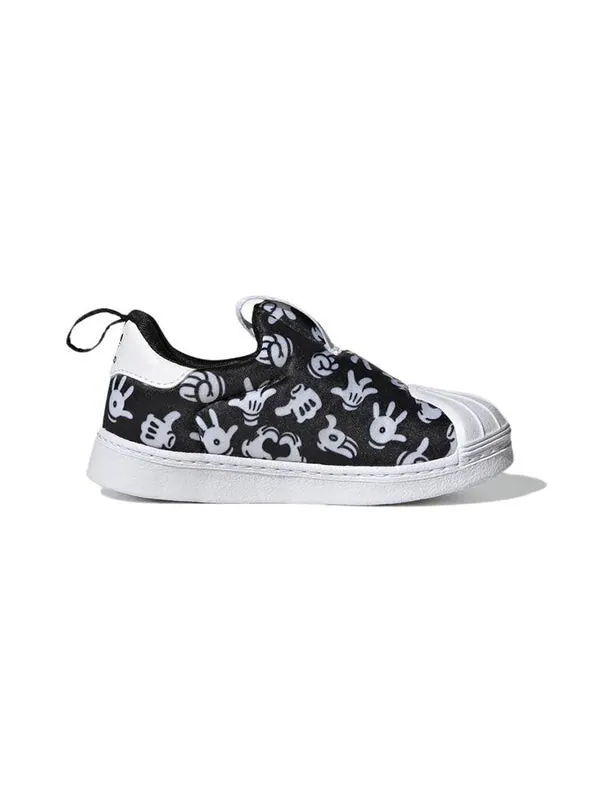 Кроссовки disney x superstar 360 'mickey's hands' Adidas — изображение 2 из 4, черный/белый/черный
