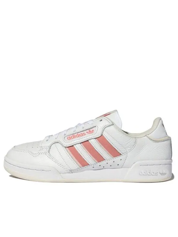 Кроссовки континентальные 80 полосок Adidas — изображение 1 из 4, белый/розовый