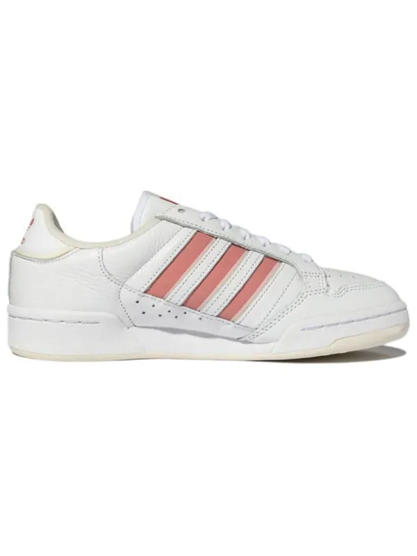 Кроссовки континентальные 80 полосок Adidas — изображение 2 из 4, белый/розовый