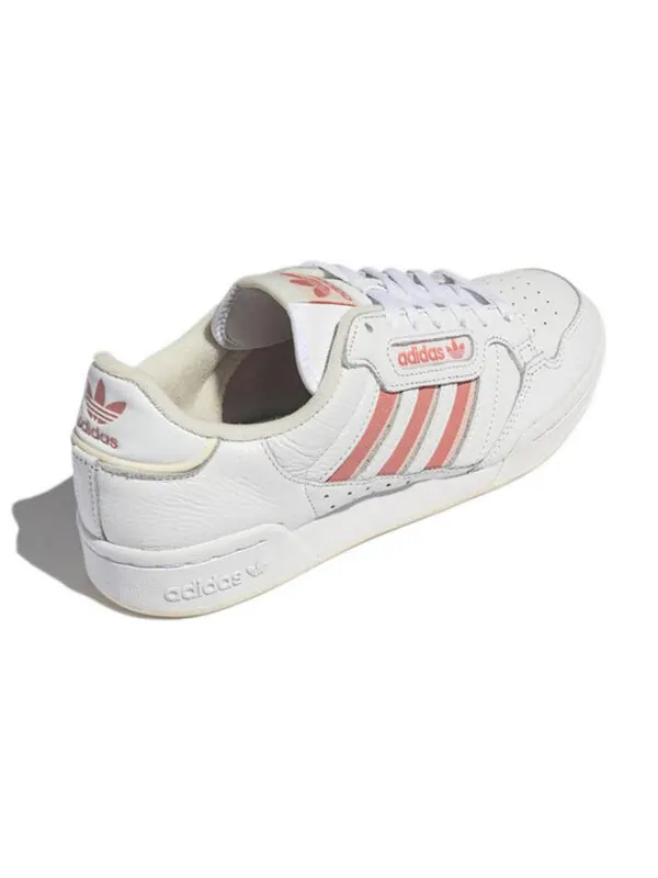 Кроссовки континентальные 80 полосок Adidas — изображение 4 из 4, белый/розовый