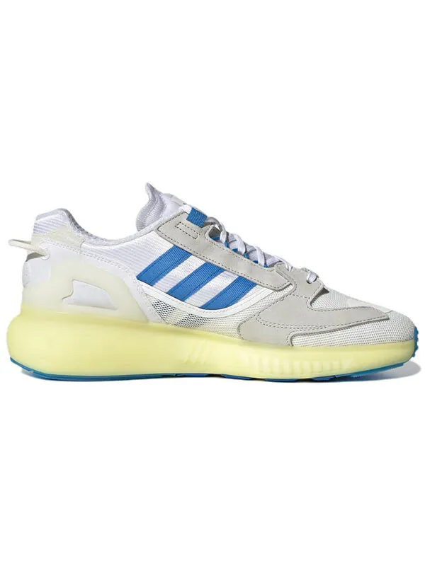 Кроссовки оригинал zx 5k boost Adidas — изображение 2 из 4, белый/синий/желтый/серый