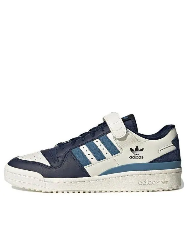 Кроссовки оригиналы форум 84 низкие Adidas — изображение 1 из 4, белый/темный синий/синий