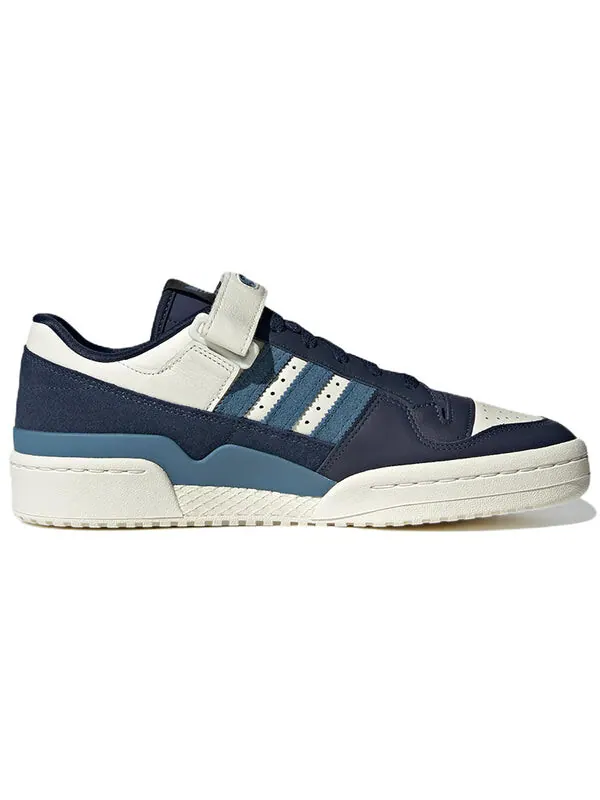 Кроссовки оригиналы форум 84 низкие Adidas — изображение 2 из 4, белый/темный синий/синий