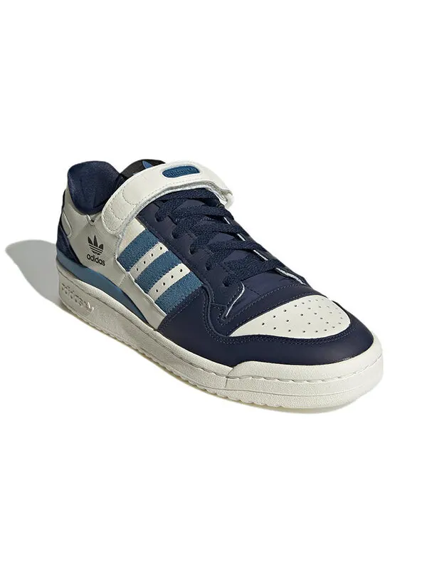 Кроссовки оригиналы форум 84 низкие Adidas — изображение 3 из 4, белый/темный синий/синий