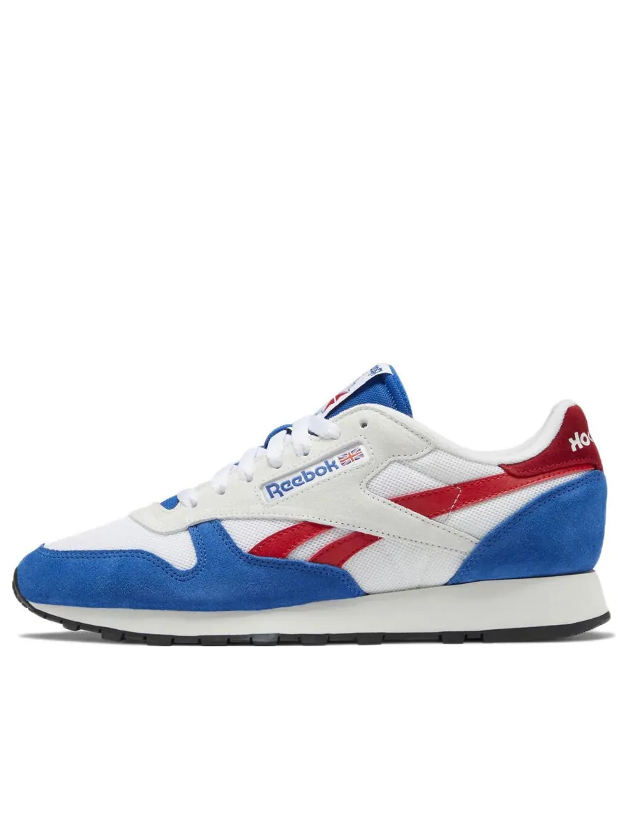 Беговые кроссовки Reebok Classic Leather 'Make It Yours - White Vector Red Blue' — изображение 1 из 6, синий