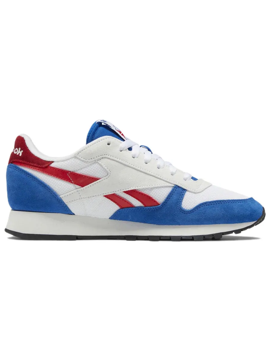Беговые кроссовки Reebok Classic Leather 'Make It Yours - White Vector Red Blue' — изображение 2 из 6, синий