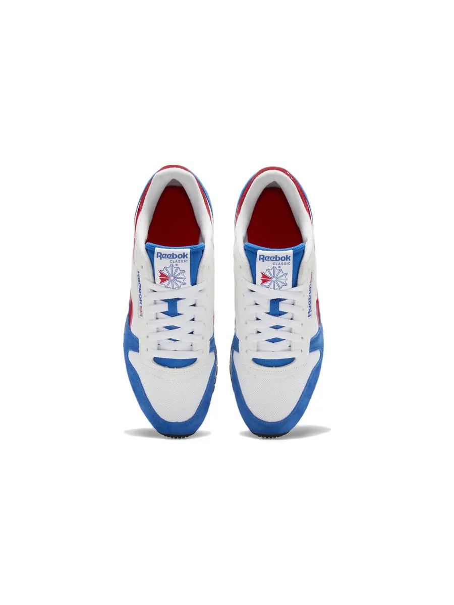 Беговые кроссовки Reebok Classic Leather 'Make It Yours - White Vector Red Blue' — изображение 4 из 6, синий