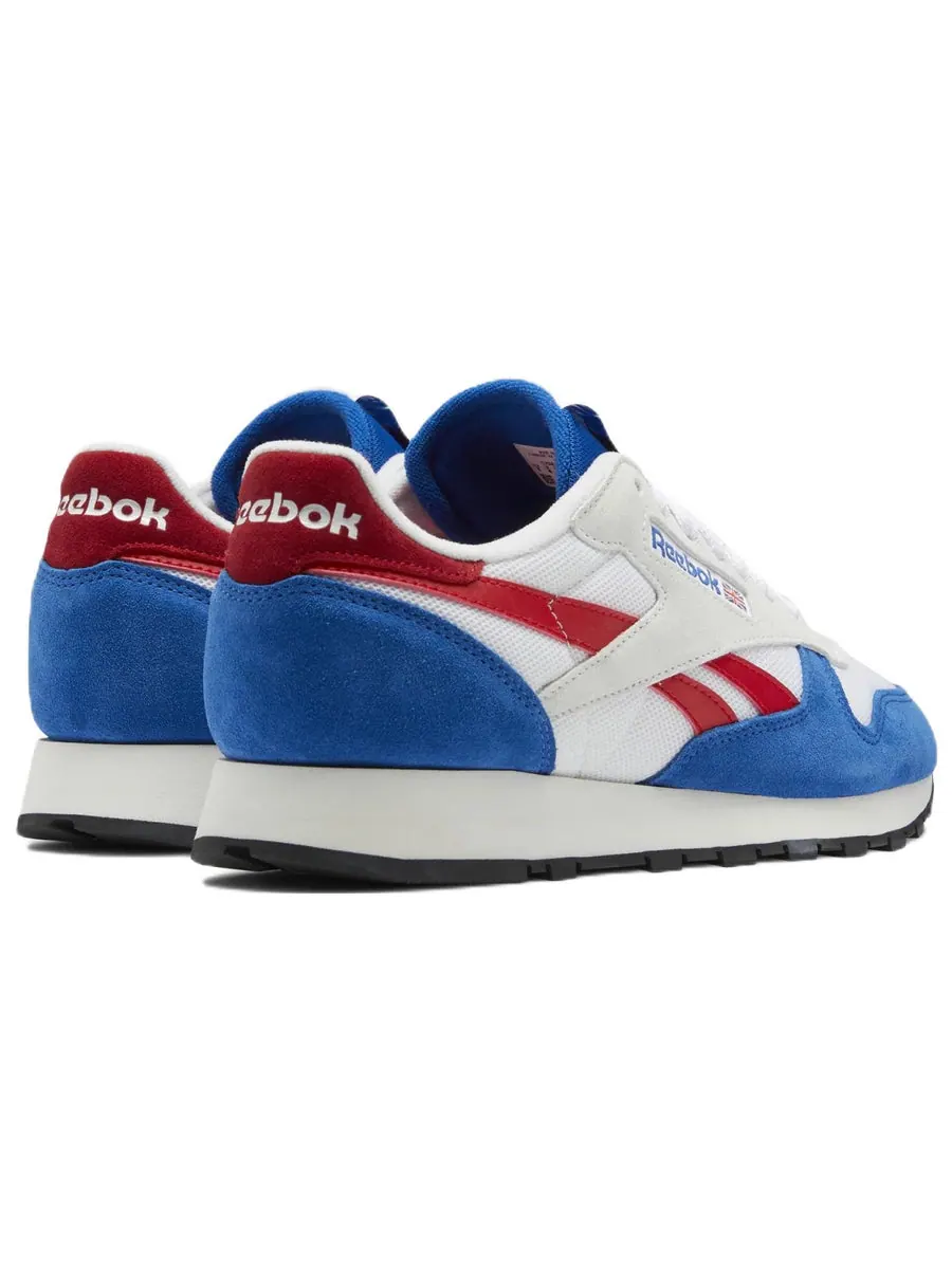 Беговые кроссовки Reebok Classic Leather 'Make It Yours - White Vector Red Blue' — изображение 5 из 6, синий