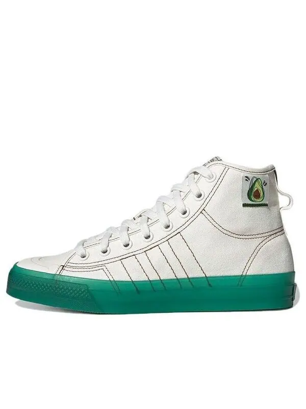 Кроссовки оригиналы nizza hi rf Adidas — изображение 1 из 4, белый/зеленый