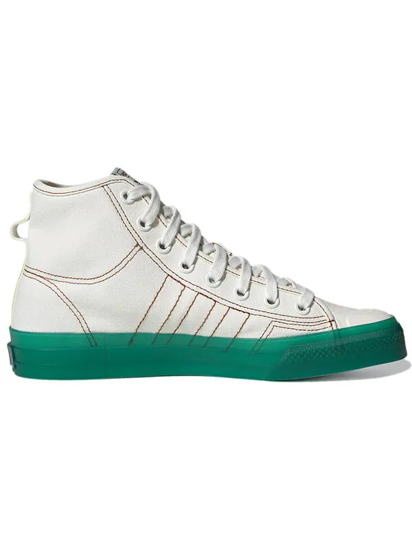 Кроссовки оригиналы nizza hi rf Adidas — изображение 2 из 4, белый/зеленый