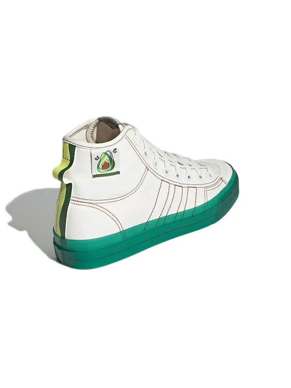 Кроссовки оригиналы nizza hi rf Adidas — изображение 4 из 4, белый/зеленый
