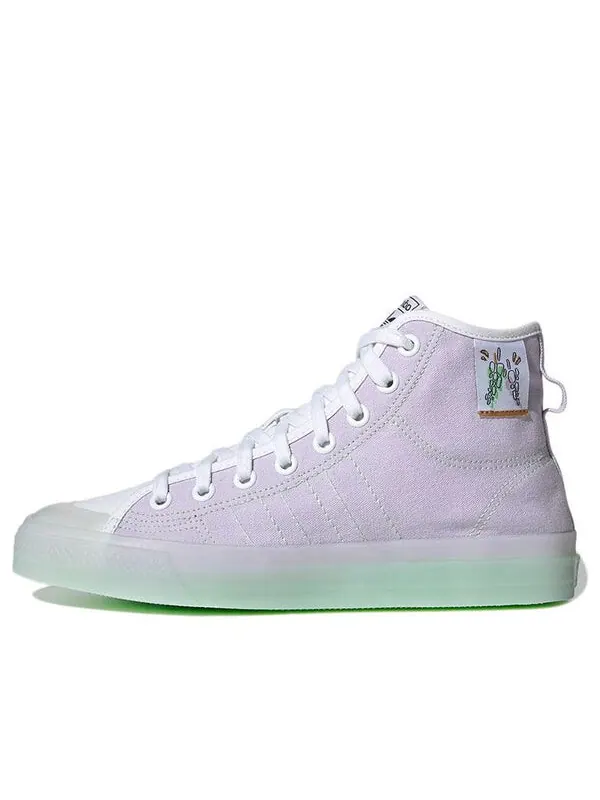 Кроссовки Adidas Originals Nizza Hi Rf Grape Unisex — изображение 1 из 4, фиолетовый/зеленый