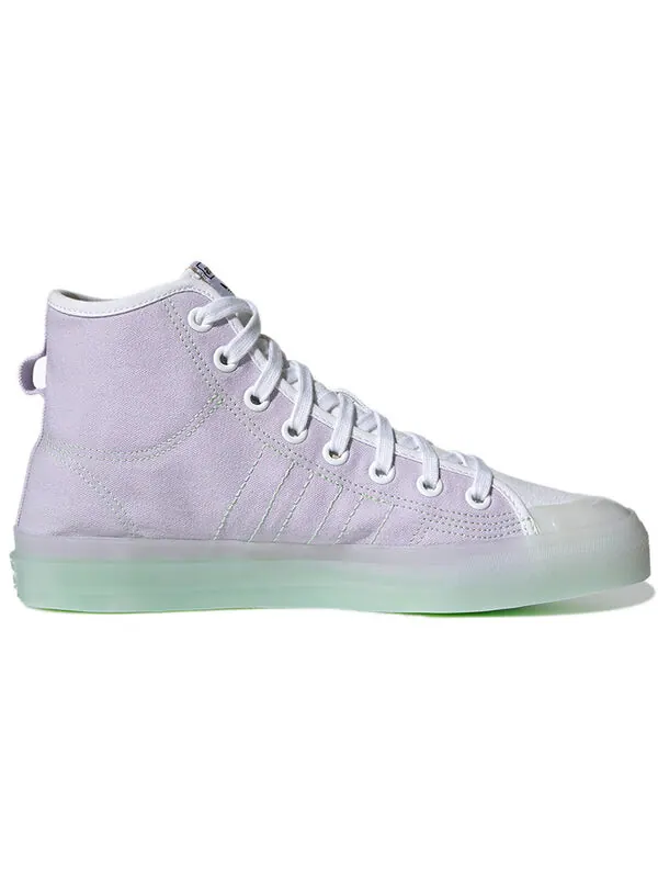 Кроссовки Adidas Originals Nizza Hi Rf Grape Unisex — изображение 2 из 4, фиолетовый/зеленый