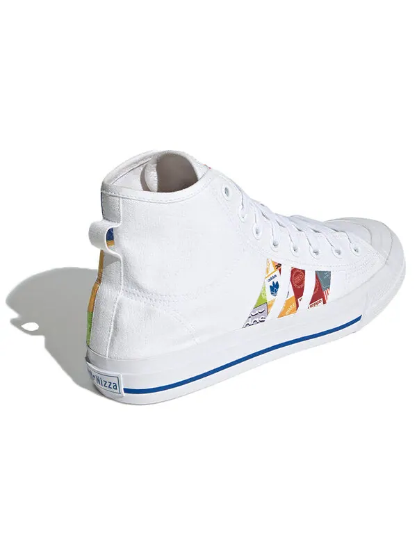Кроссовки nizza высокие rf Adidas — изображение 4 из 4, белый/синий/оранжевый
