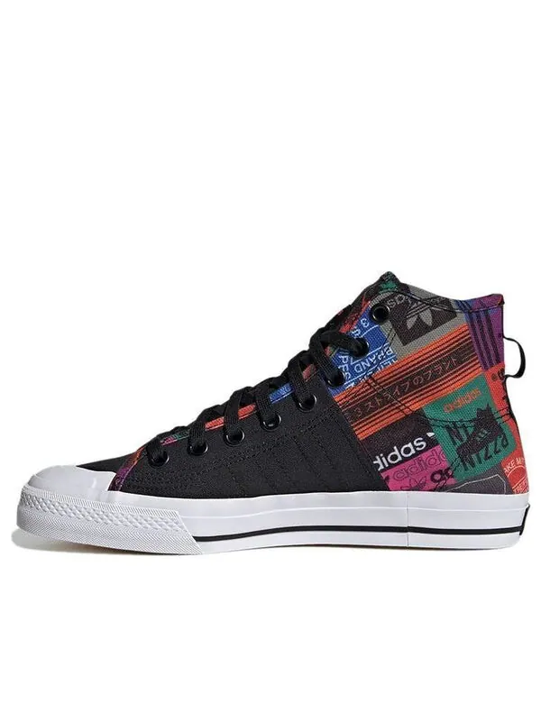 Кроссовки оригиналы nizza hi rf Adidas — изображение 1 из 4, черный/оранжевый