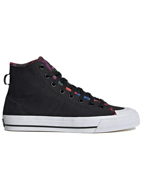 Кроссовки оригиналы nizza hi rf Adidas — изображение 2 из 4, черный/оранжевый