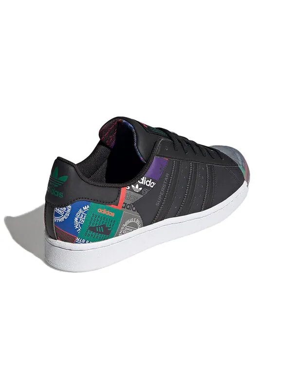 Кроссовки оригинальные суперзвезды обувь Adidas — изображение 4 из 4, черный/фиолетовый/серый
