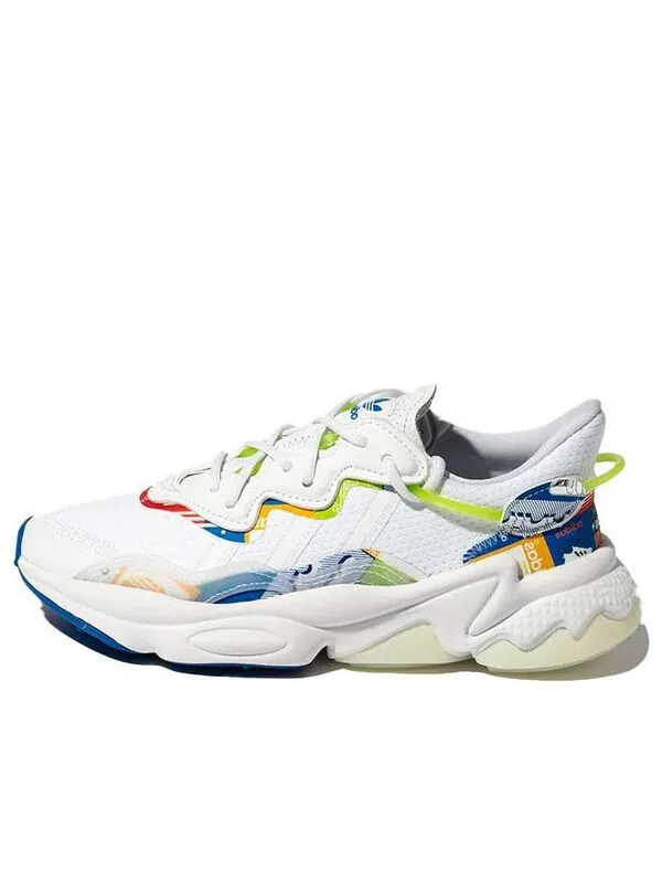 Кроссовки оригиналы ozweego Adidas — изображение 1 из 4, белый/синий/красный