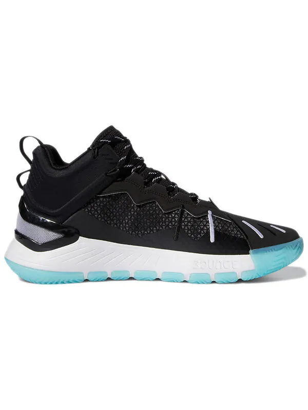 Кроссовки d rose son of chi 'godspeed - black pulse aqua' Adidas — изображение 2 из 4, черный/белый