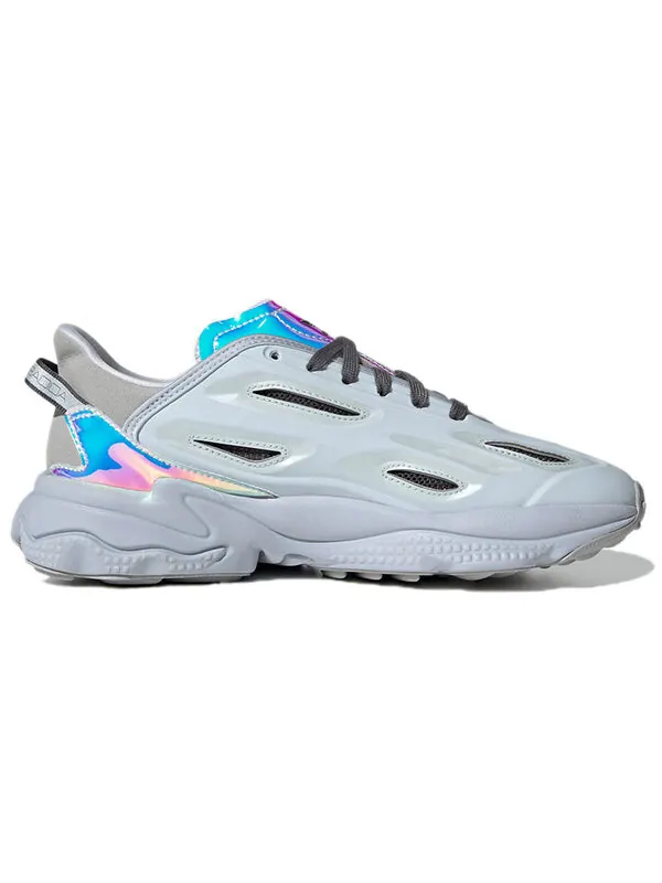 Кроссовки оригиналы ozweego celox Adidas — изображение 2 из 4, серый/синий