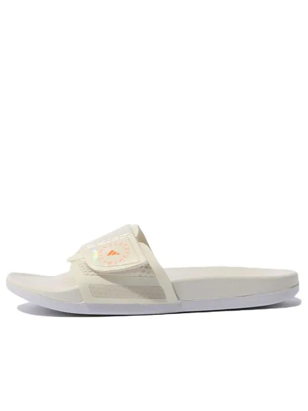 Тапочки stella mccartney x slide 'off white signal orange' Adidas