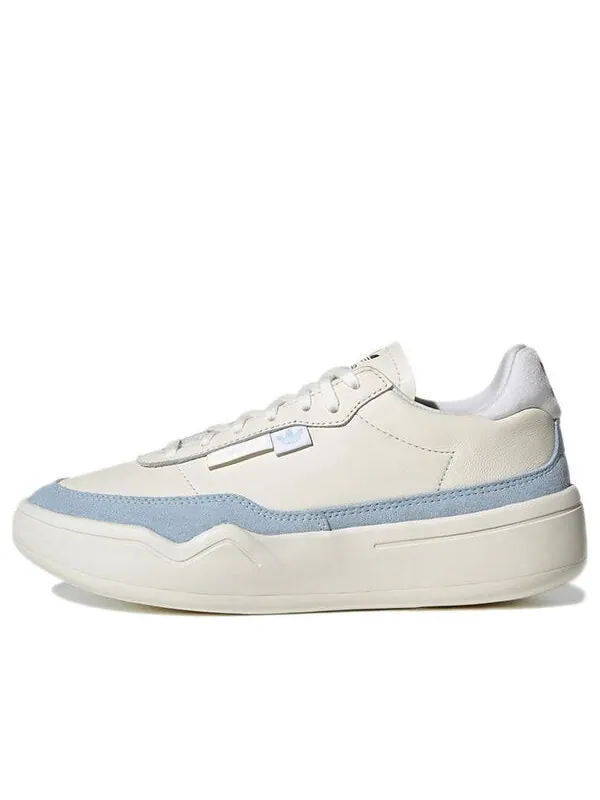 Кроссовки her court 'off white tech emerald' Adidas — изображение 1 из 4, белый/синий/белый