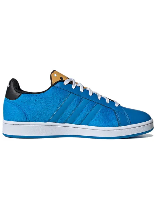 Кроссовки улица сезам x нео унисекс grand court низкие кроссовки Adidas — изображение 2 из 4, синий/черный