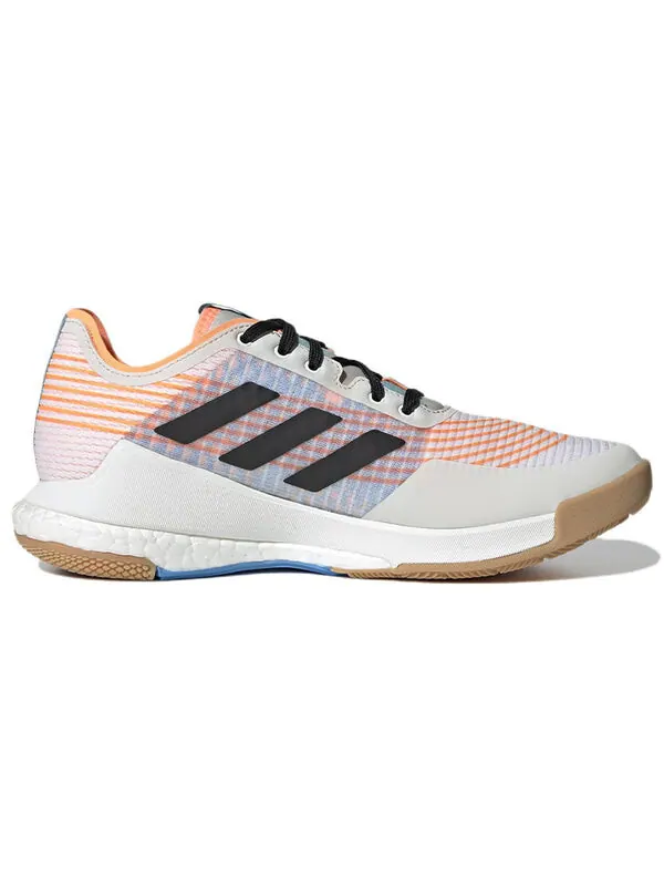 Кроссовки (WMNS) adidas Crazyflight 'White Beam Orange' — изображение 2 из 4, белый/оранжевый