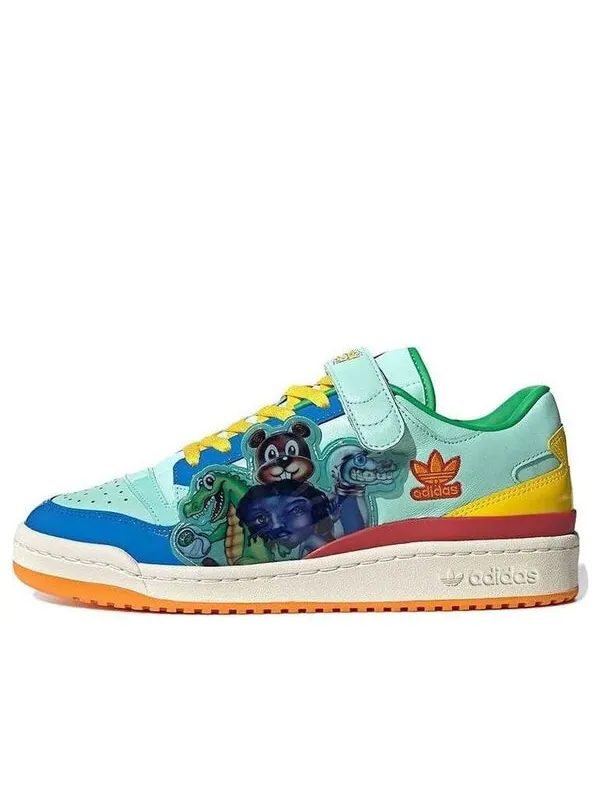 Кроссовки kerwin frost x forum низкие Adidas — изображение 1 из 4, голубой/синий/желтый
