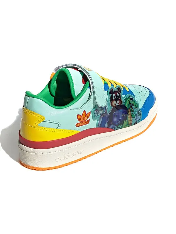 Кроссовки kerwin frost x forum низкие Adidas — изображение 4 из 4, голубой/синий/желтый