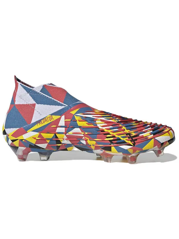 Кроссовки Predator Edge FG Adidas — изображение 2 из 4, синий/красный/желтый
