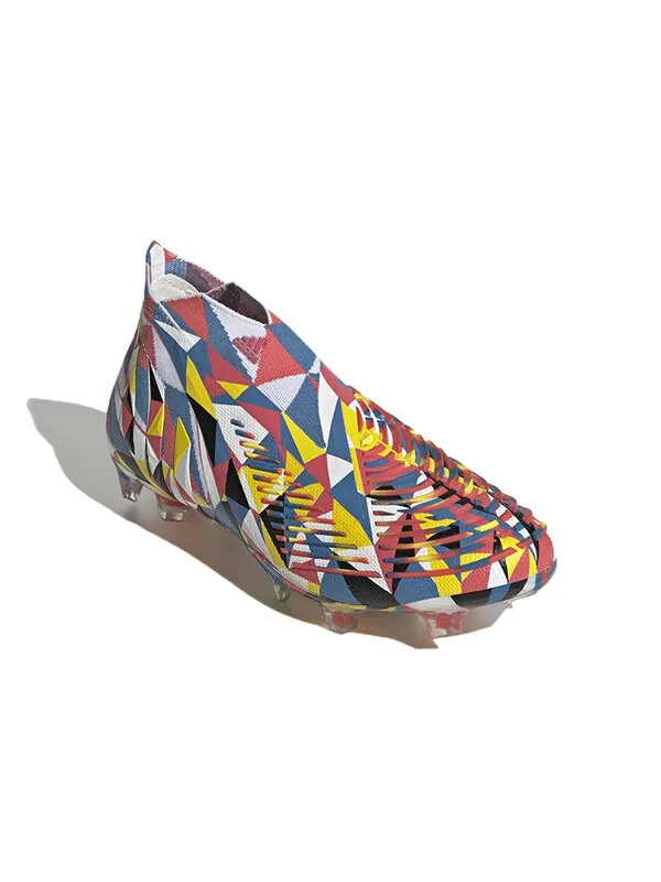 Кроссовки Predator Edge FG Adidas — изображение 3 из 4, синий/красный/желтый