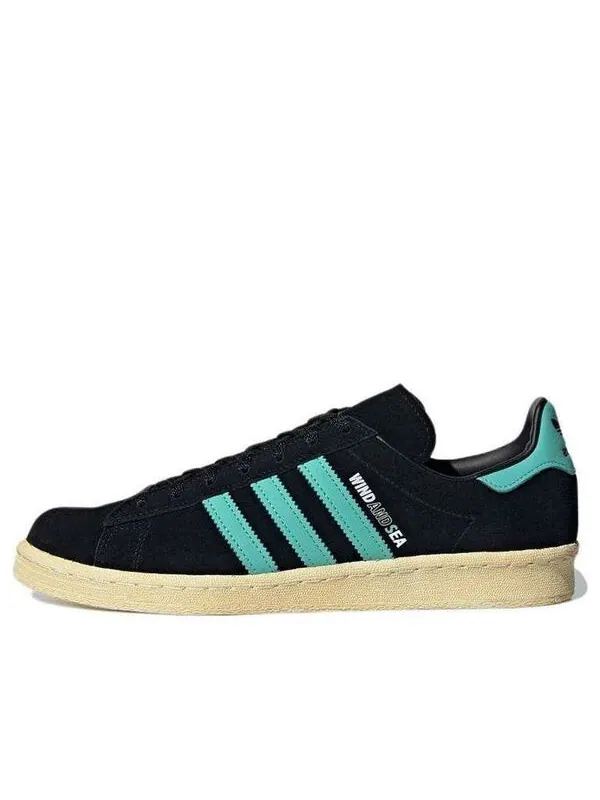 Кроссовки atmos x wind and sea campus 80s 'black blue' Adidas — изображение 1 из 4, черный/синий