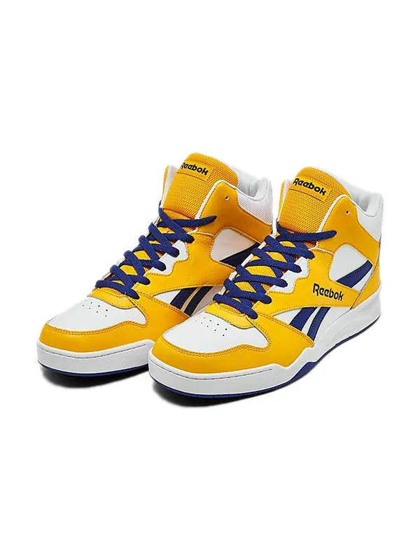Кроссовки royal bb 4500 high 2 'white yellow' Reebok — изображение 2 из 4, желтый/синий