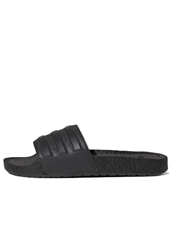 Тапочки adilette boost slide 'carbon core black' Adidas — изображение 1 из 4, черный