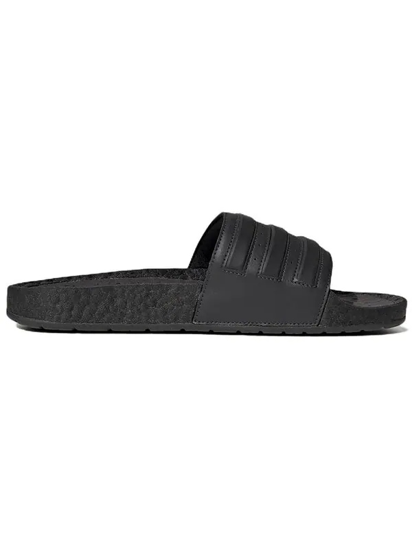 Тапочки adilette boost slide 'carbon core black' Adidas — изображение 2 из 4, черный