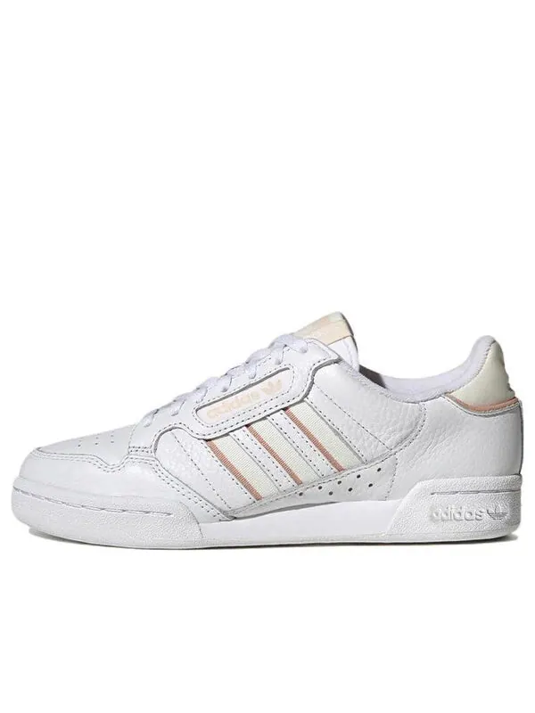 Кроссовки оригинальные континентальные 80 Adidas — изображение 1 из 4, белый/белый/оранжевый