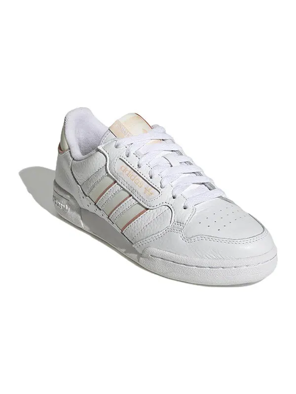 Кроссовки оригинальные континентальные 80 Adidas — изображение 3 из 4, белый/белый/оранжевый