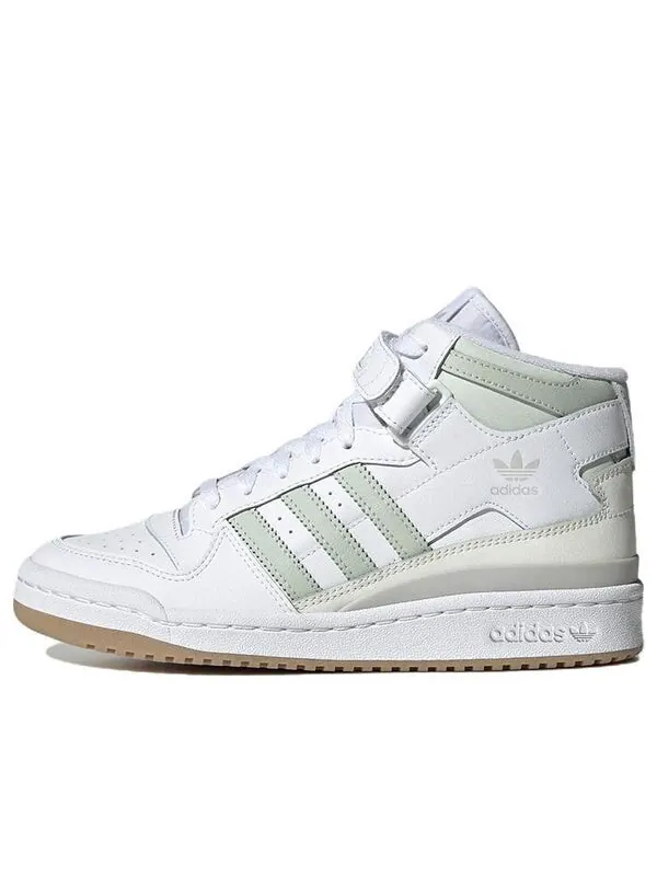 Кроссовки оригиналы форум середина Adidas — изображение 1 из 4, белый/зеленый