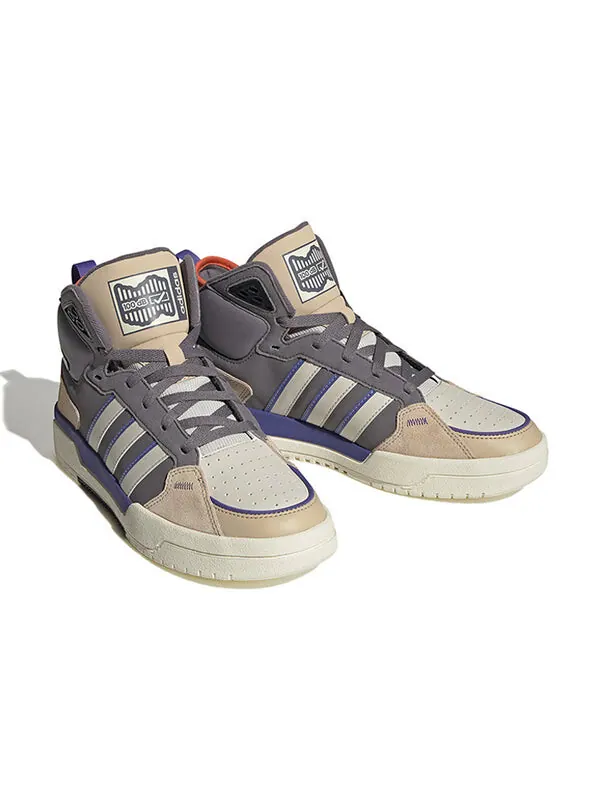 Кроссовки 100дб средний Adidas — изображение 3 из 4, серый/бежевый/фиолетовый