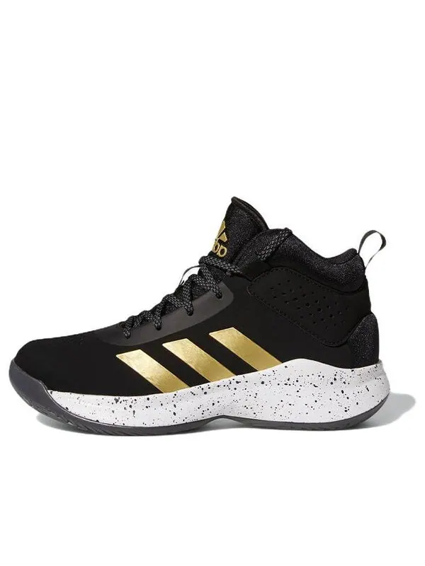 Кроссовки cross 'em up 5 wide j 'black gold metallic' Adidas — изображение 1 из 4, черный/золотистый